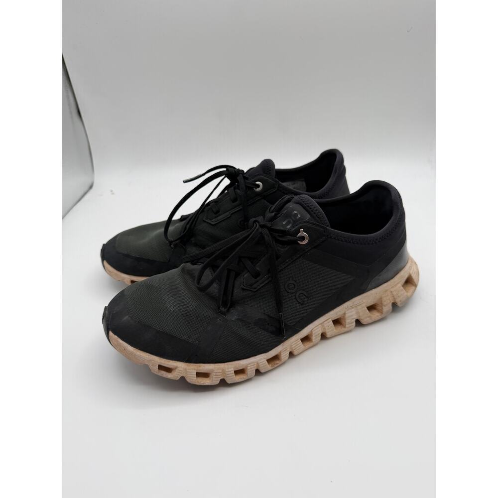 On Cloud X sneakers shoes black mens size 9.5